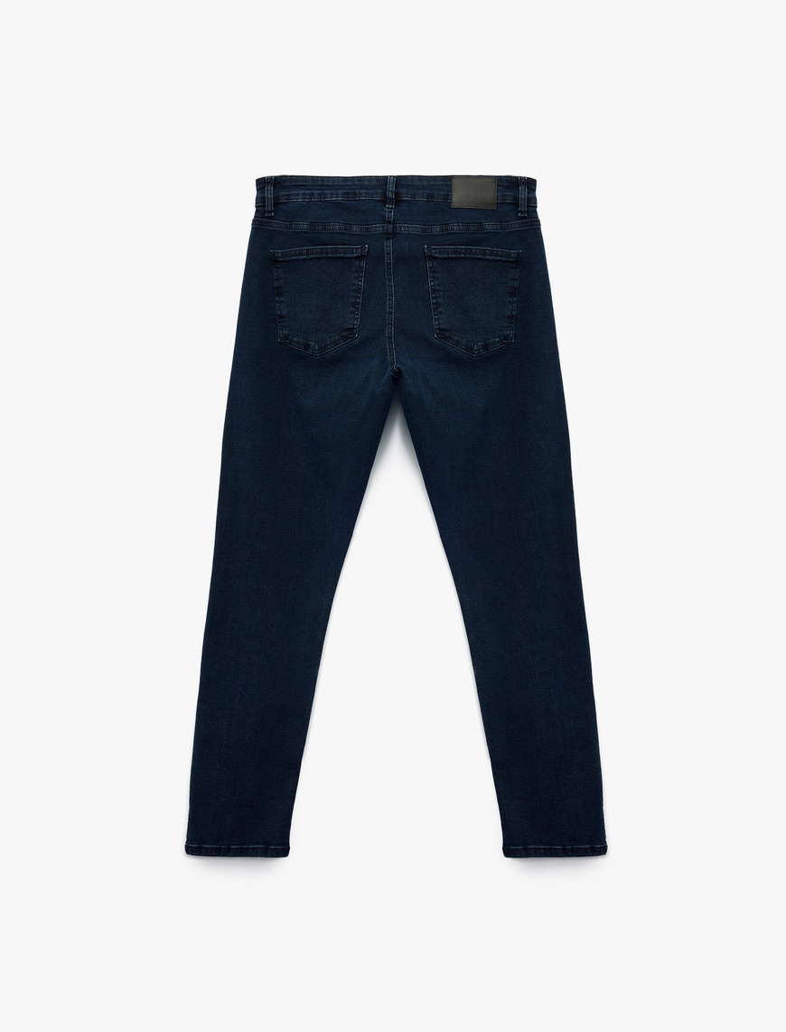   Normal Bel Pamuklu Slim Fit Jean Pantolon - Brad Jean