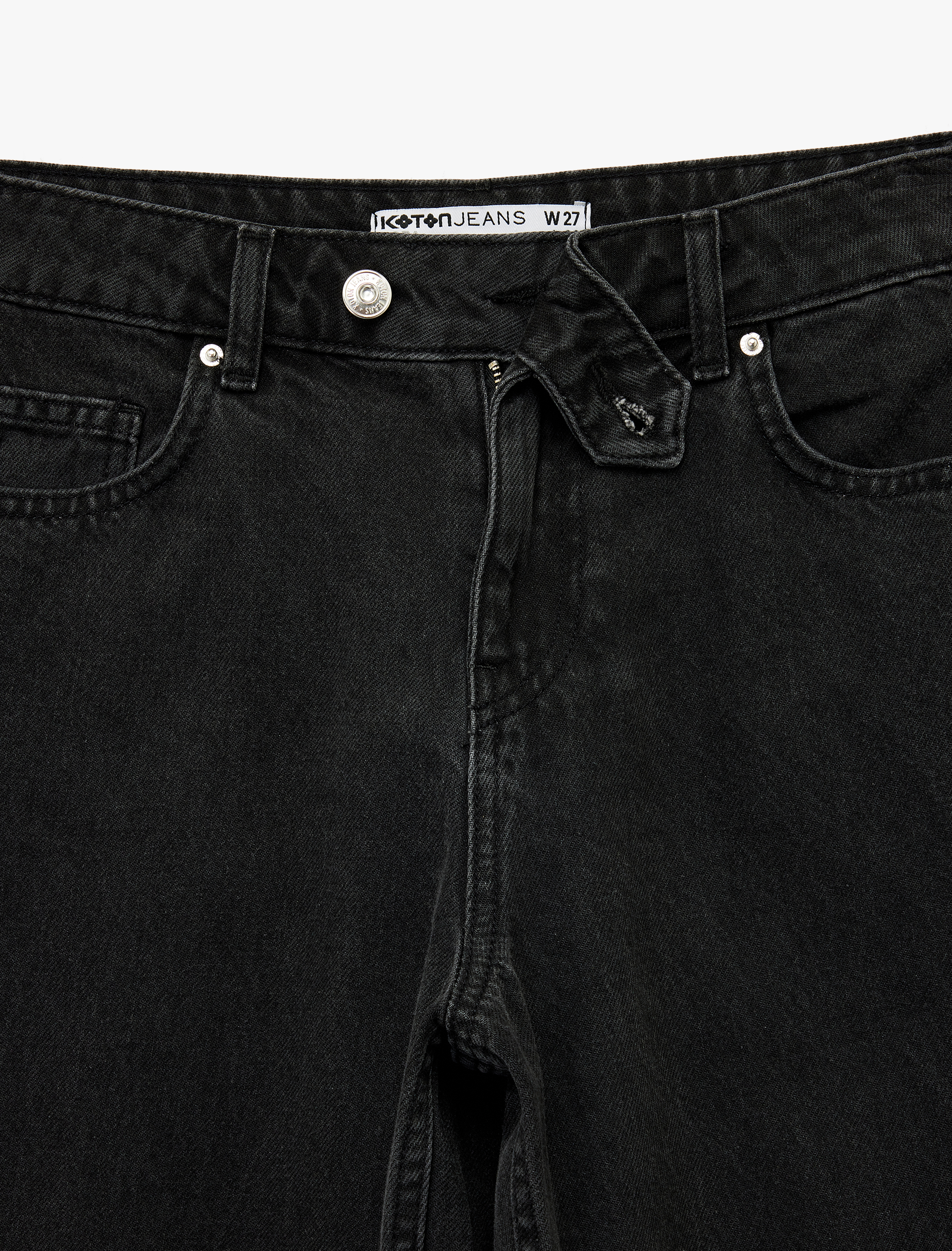   Pamuklu Normal Bel Düz Paça Jean Pantolon - Straight Fit Jean