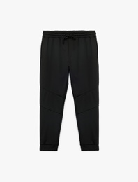 Beli Bağcıklı Cepli Dikiş Detaylı Jogger Spor Eşofman Altı