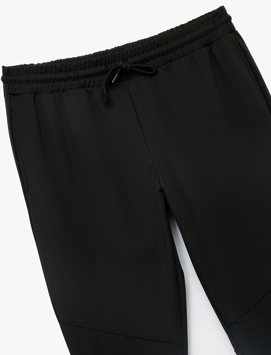   Beli Bağcıklı Cepli Dikiş Detaylı Jogger Spor Eşofman Altı