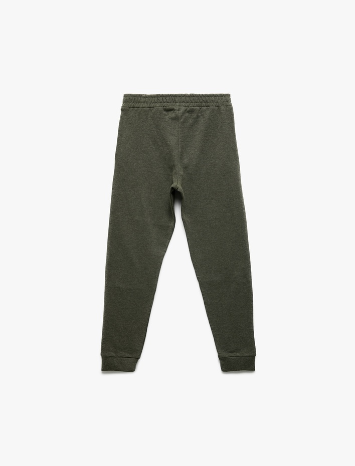 Erkek Çocuk Şardonlu Cep Detaylı Beli Lastikli Basic Eşofman Altı