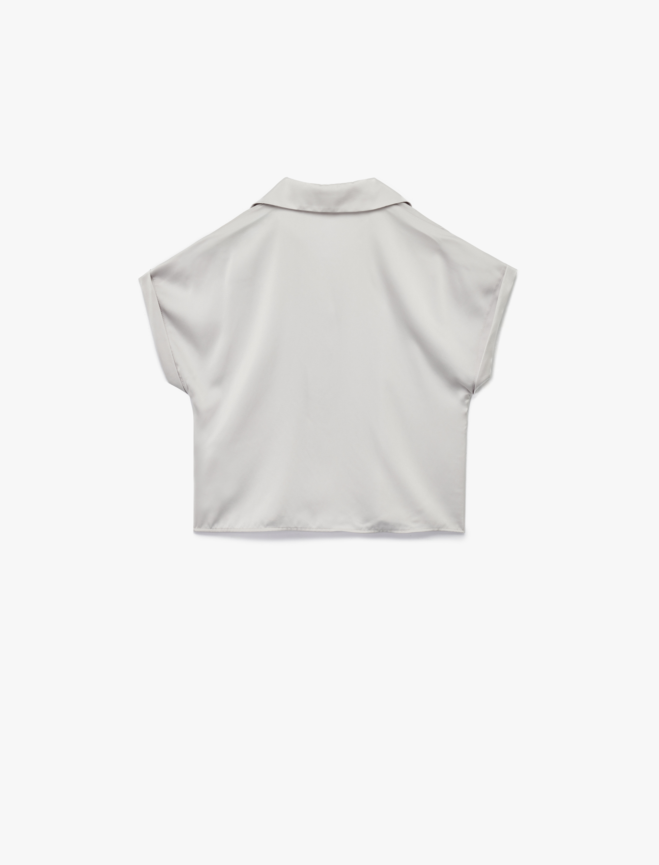 Regular Fit Kısa Kollu Saten Gömlek