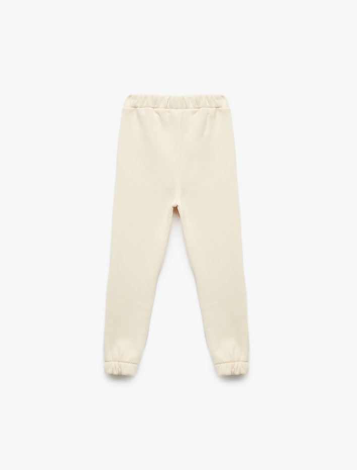 Erkek Bebek Beli Bağcıklı Pamuklu Basic Jogger Eşofman Altı