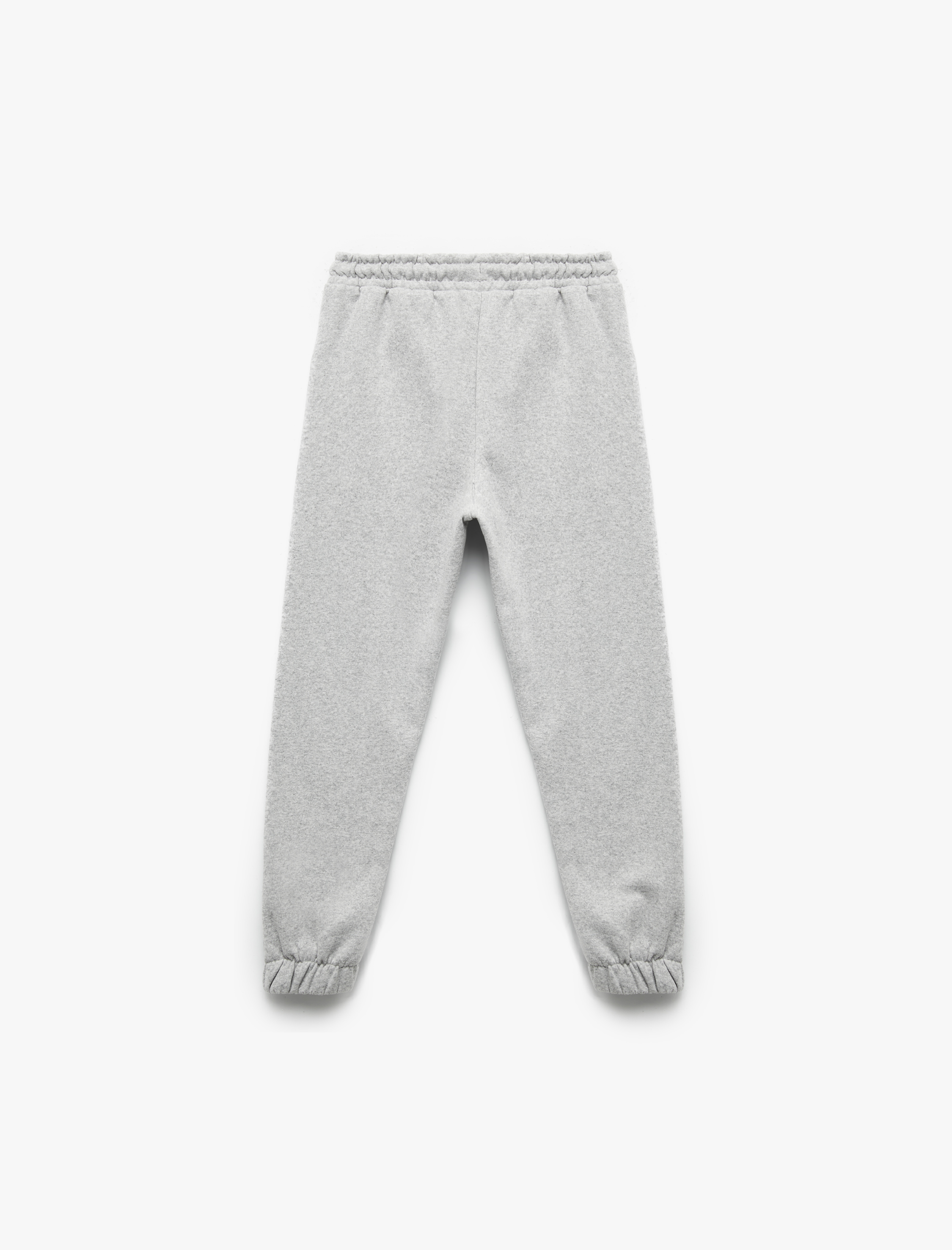  Erkek Çocuk Baskı Detaylı Cepli Basic Şardonlu Jogger Eşofman Altı