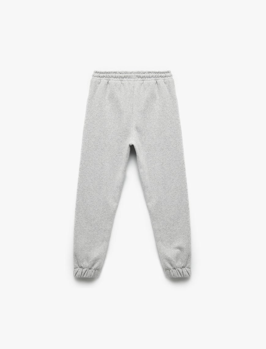  Erkek Çocuk Baskı Detaylı Cepli Basic Jogger Eşofman Altı