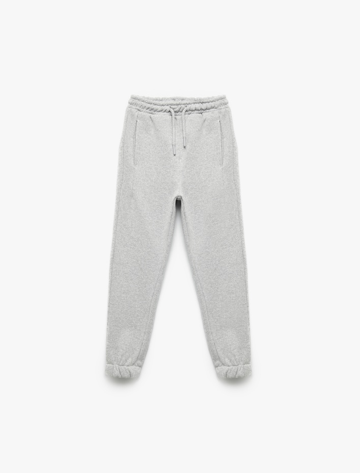 Erkek Çocuk Baskı Detaylı Cepli Basic Jogger Eşofman Altı
