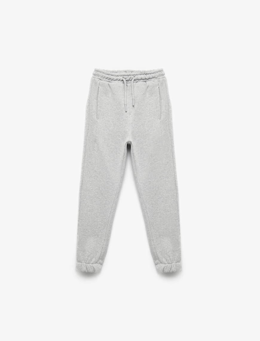  Erkek Çocuk Baskı Detaylı Cepli Basic Jogger Eşofman Altı