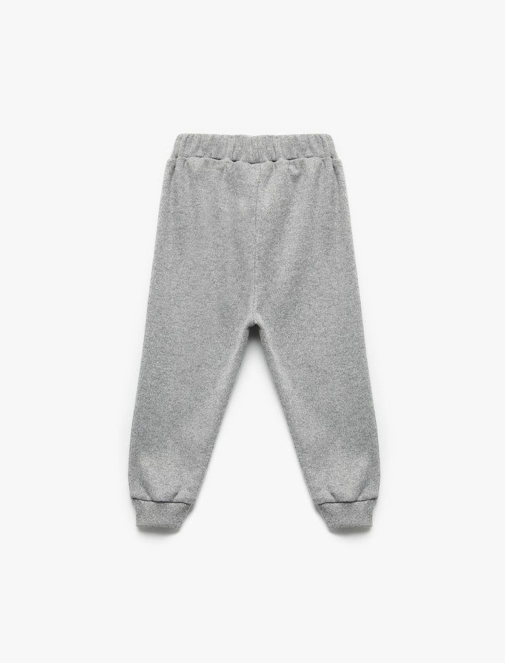 Erkek Bebek Beli lastikli Cepli Basic Jogger Eşofman Altı