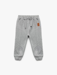 Beli lastikli Cepli Basic Jogger Eşofman Altı