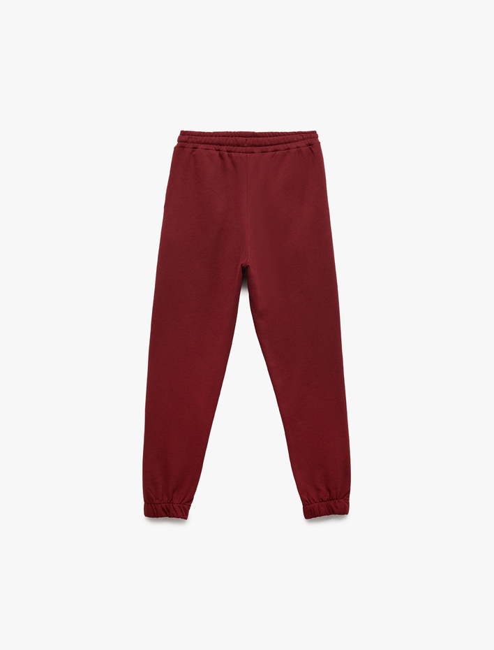 Erkek Çocuk Şardonlu Pamuklu Cepli Jogger Eşofman Altı