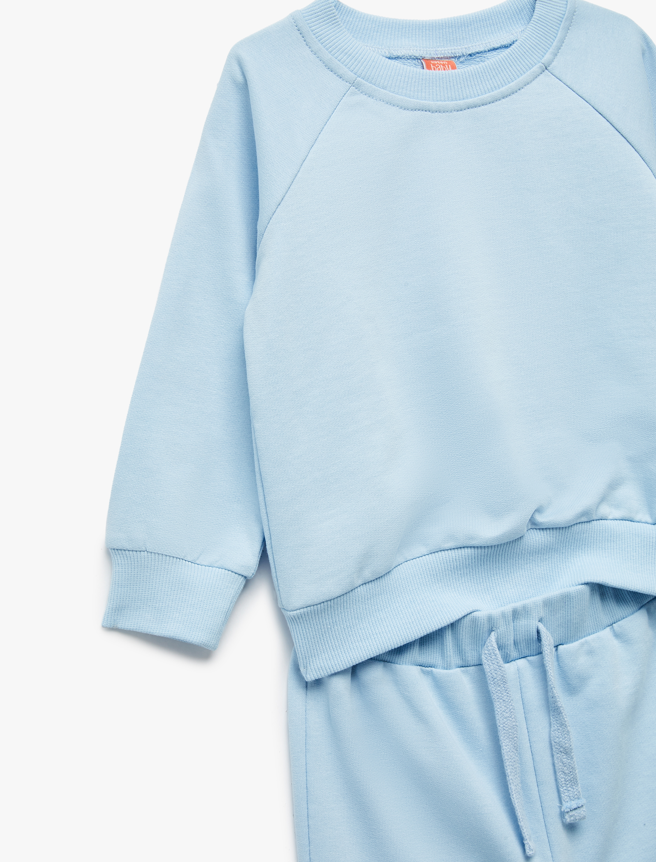  Erkek Bebek 2'li Pamuklu Basic Eşofman Takımı