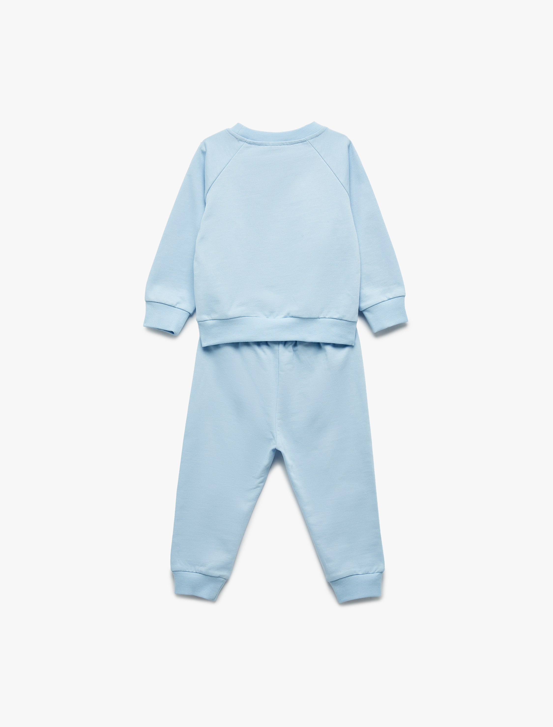  Erkek Bebek 2'li Pamuklu Basic Eşofman Takımı
