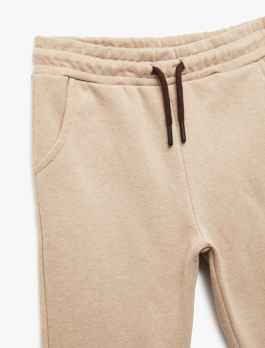  Erkek Çocuk Şardonlu Cepli Basic Jogger Eşofman Altı