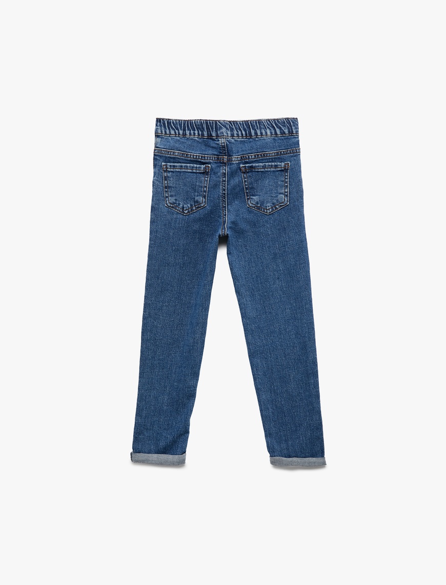  Erkek Bebek Pamuklu Relax Fit Denim Pantolon