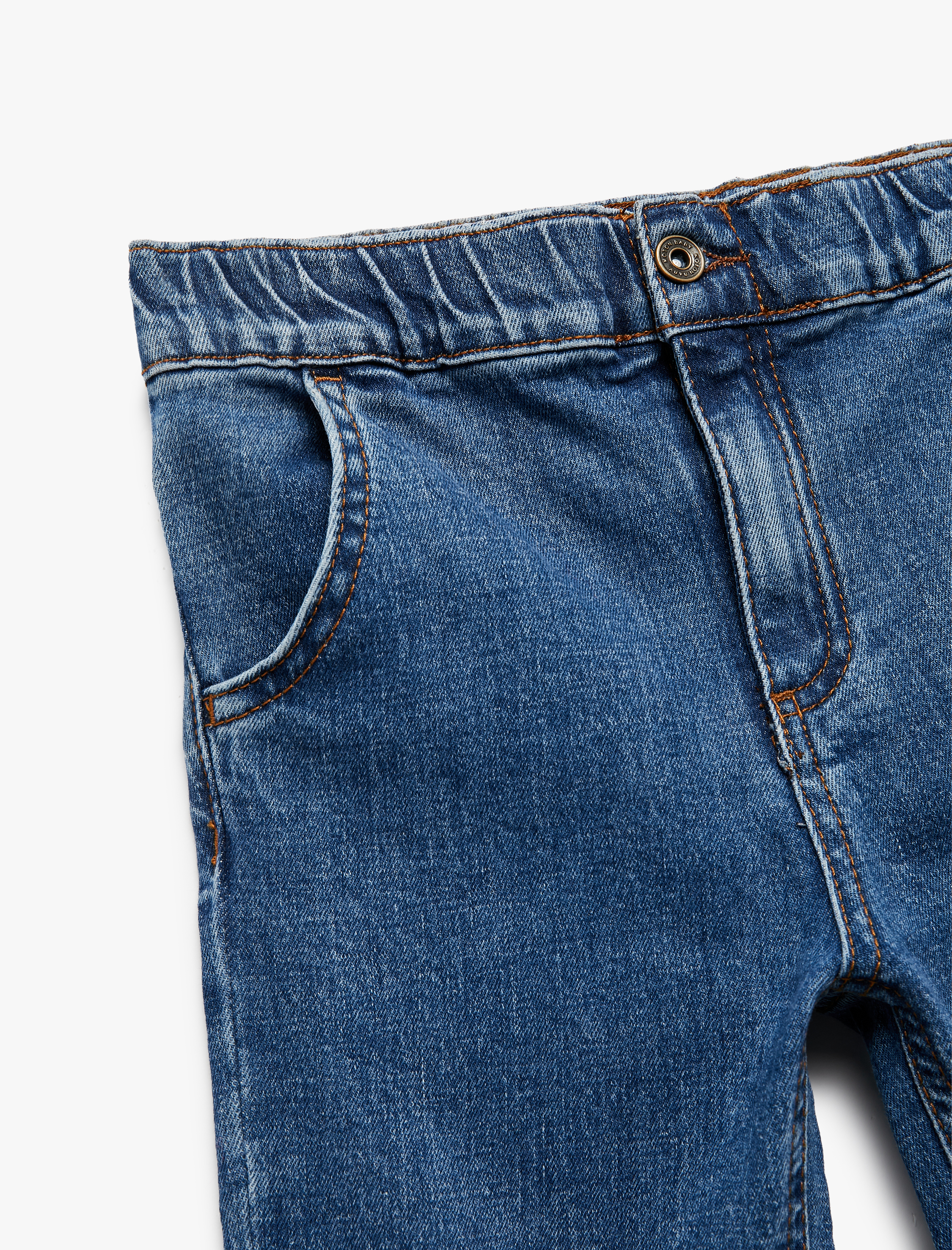  Erkek Bebek Pamuklu Relax Fit Denim Pantolon