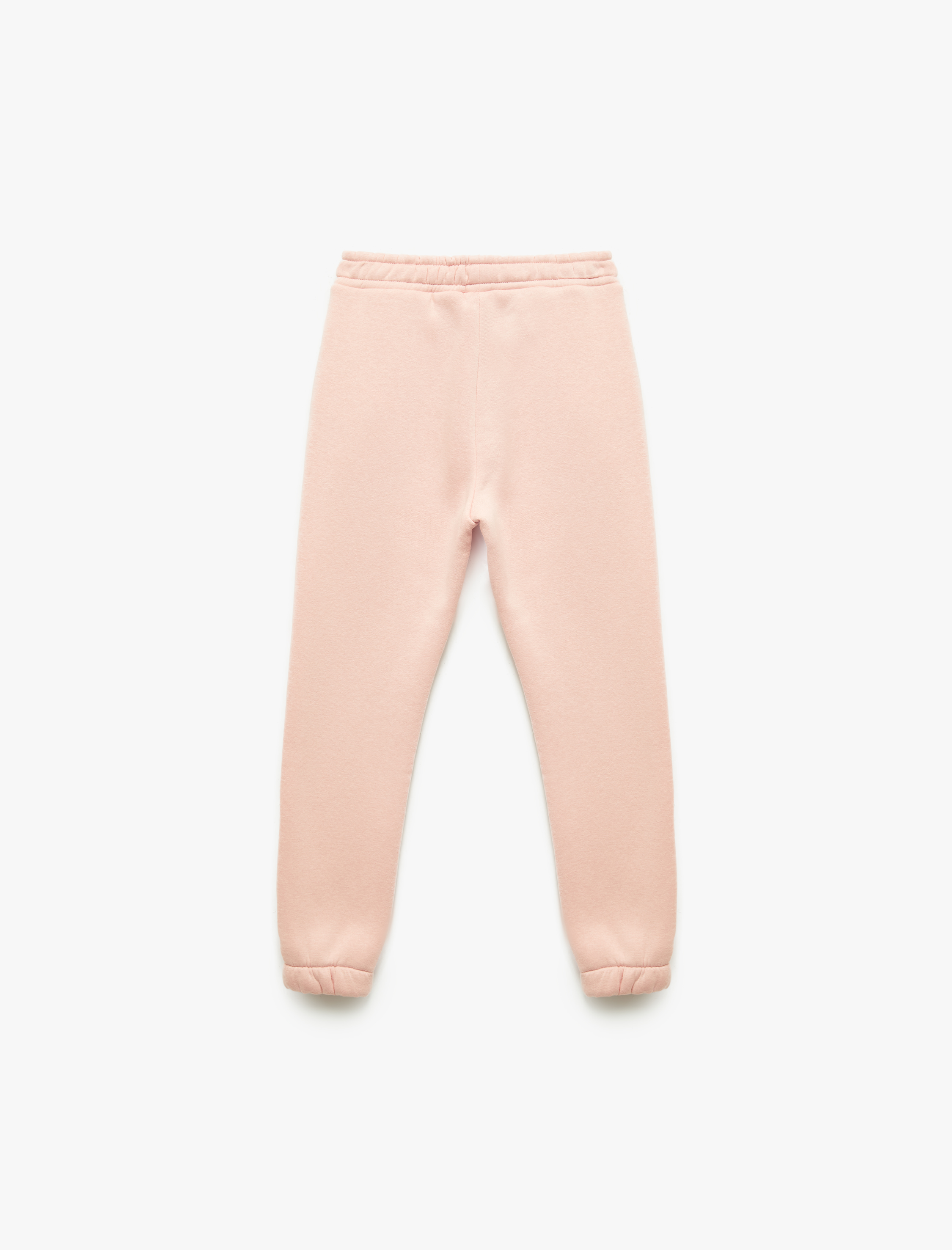  Kız Çocuk Şardonlu Taş Detaylı Baskılı Beli lastikli Jogger Eşofman Altı