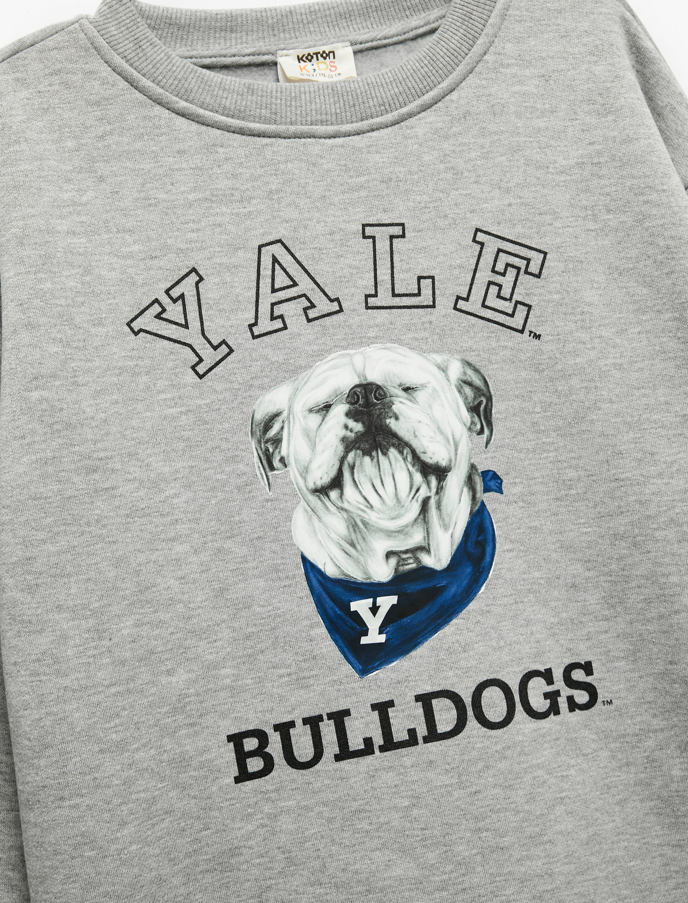  Erkek Çocuk Lisanslı Uzun Kollu Bisiklet Yaka Baskılı Şardonlu Sweatshirt