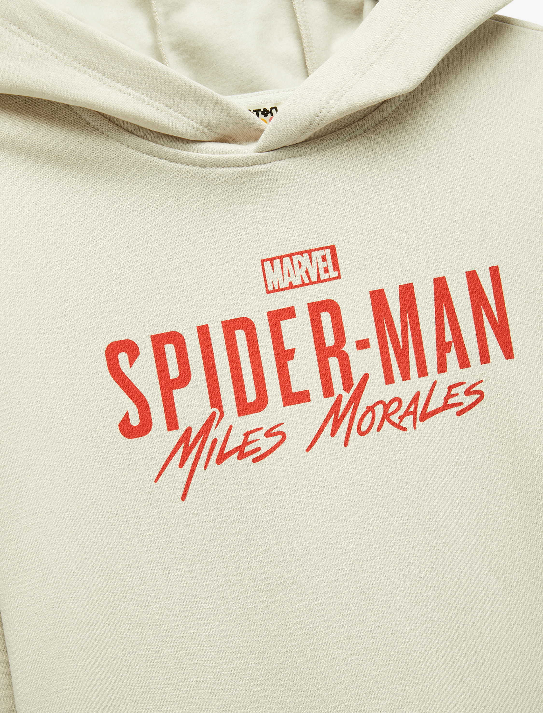  Erkek Çocuk Lisanslı Örümcek Adam Baskılı Uzun Kollu Şardonlu Pamuklu Kapşonlu Sweatshirt