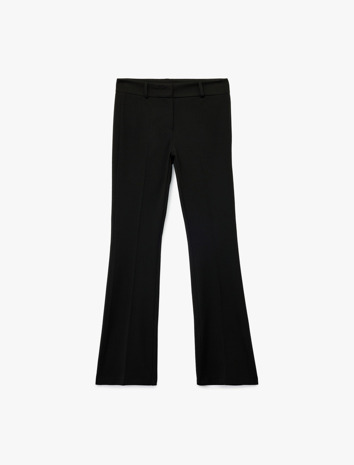  Slim Fit İspanyol Paça Kumaş Pantolon