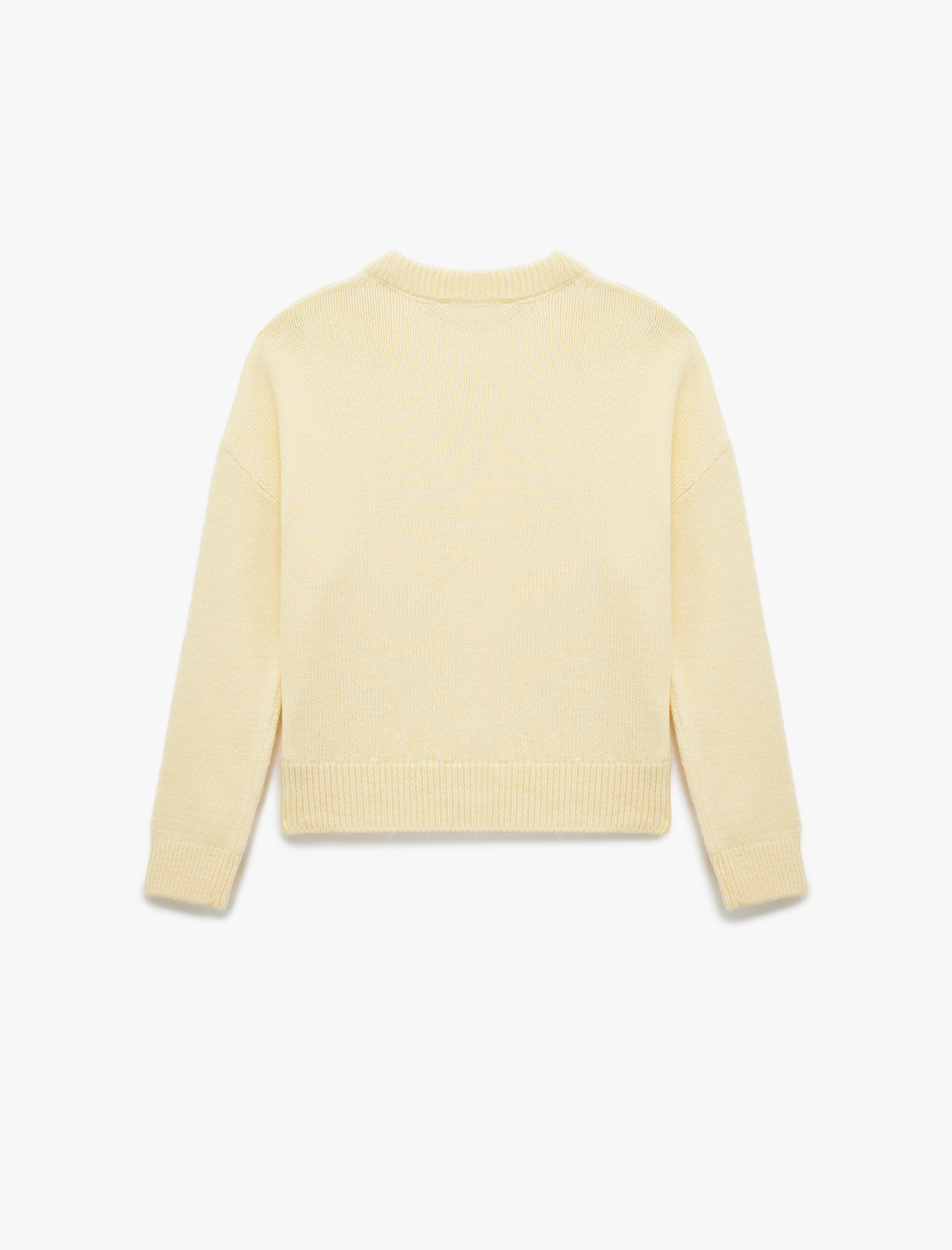   Uzun Kollu Bisiklet Yaka Asimetrik Kesim Triko Kazak