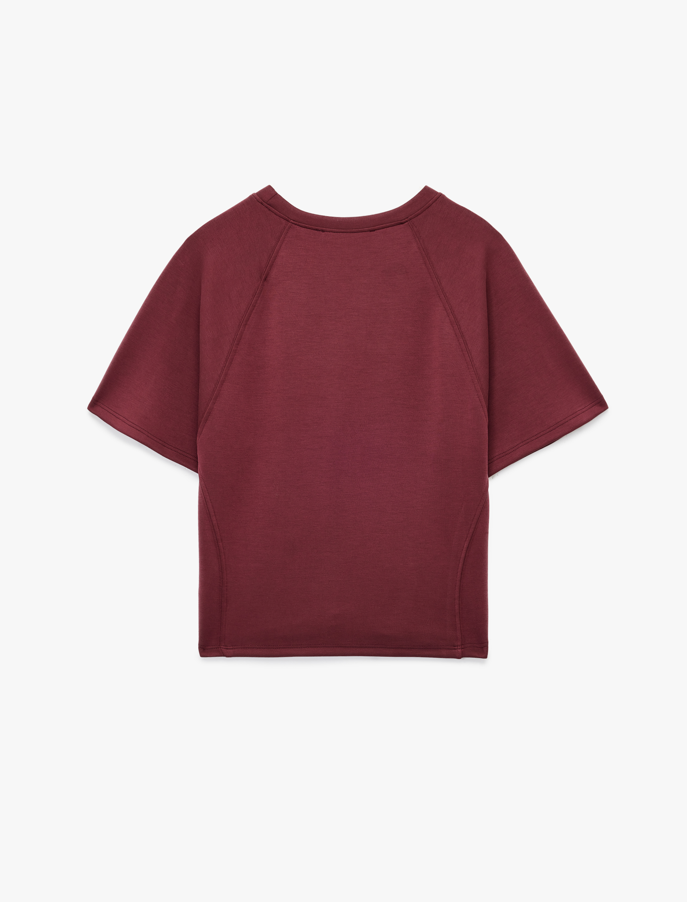 Rahat Kalıp Kısa Kollu Bisiklet Yaka Modal Tişört