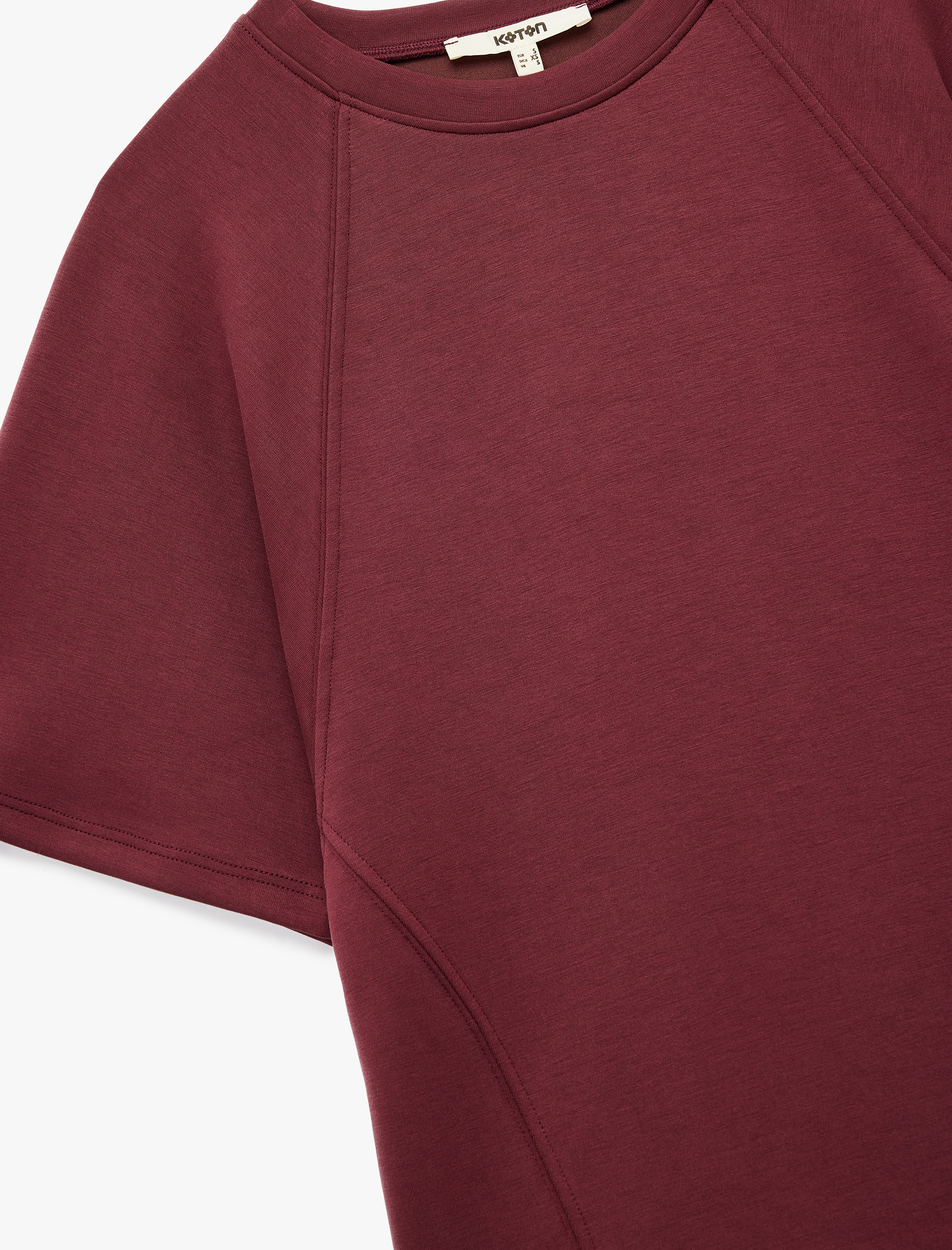 Rahat Kalıp Kısa Kollu Bisiklet Yaka Modal Tişört