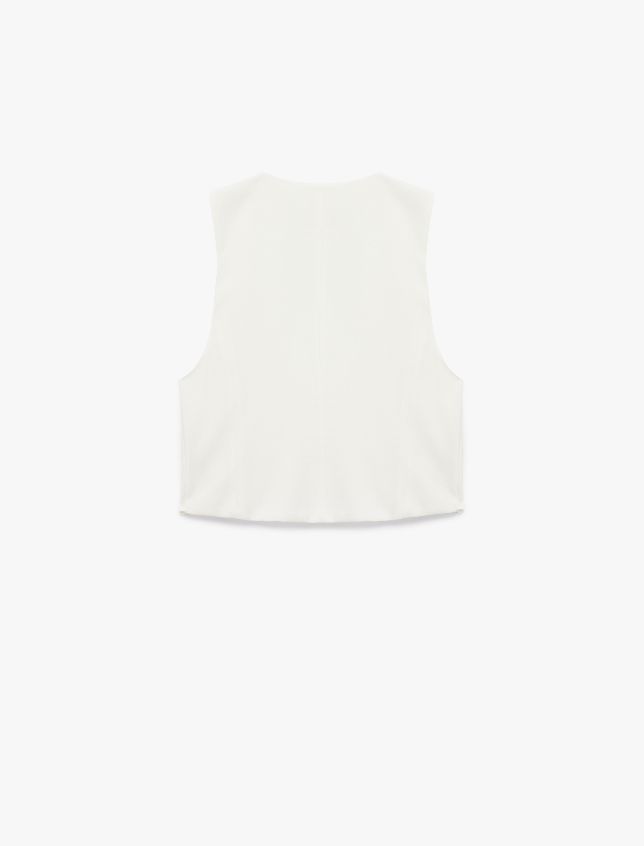   Viskon Kumaş Fiyonklu Önden Bağlama Detaylı Yelek