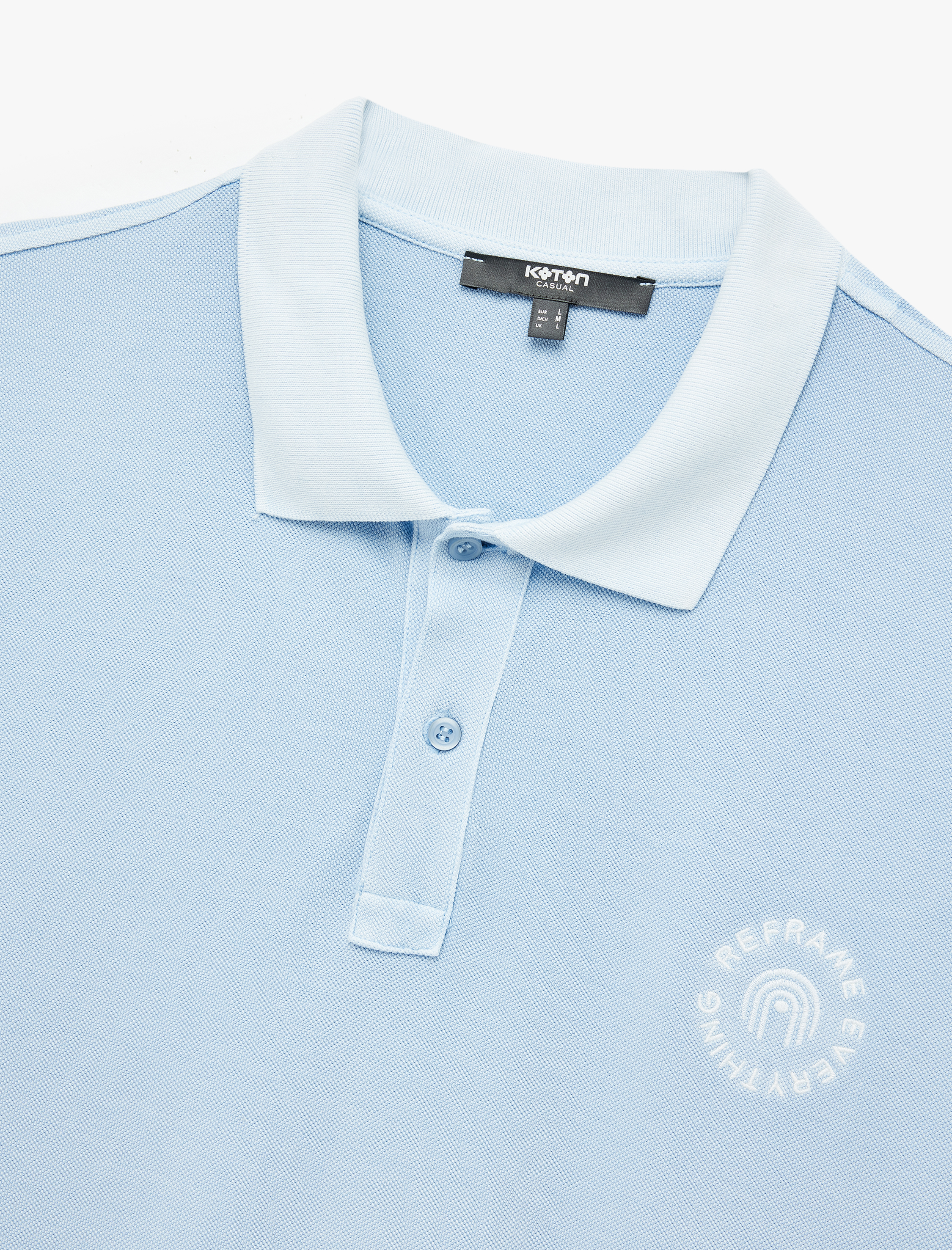   Regular Fit Nakışlı Kısa Kollu Pamuklu Polo Yaka Tişört