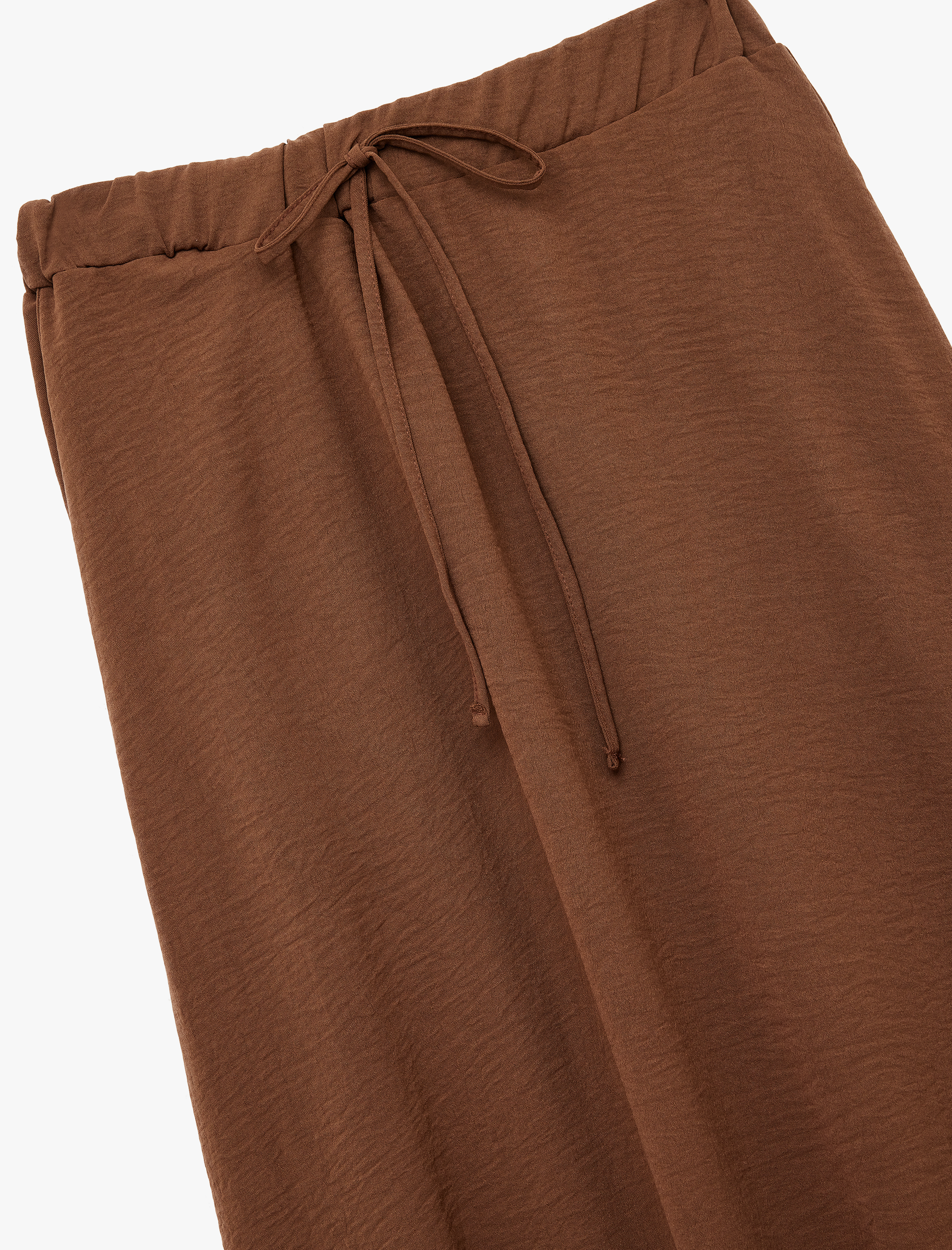   Aerobin Kumaş Midi Boy Çan Kesim Kloş Etek