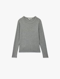 Slim Fit Bisiklet Yaka Uzun Kollu Basic Tişört