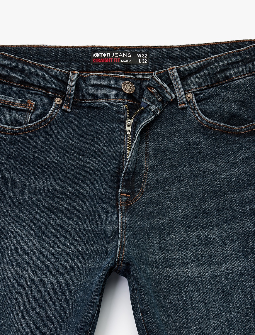   Normal Bel Straight Fit Jean Pantolon - Mark Jean