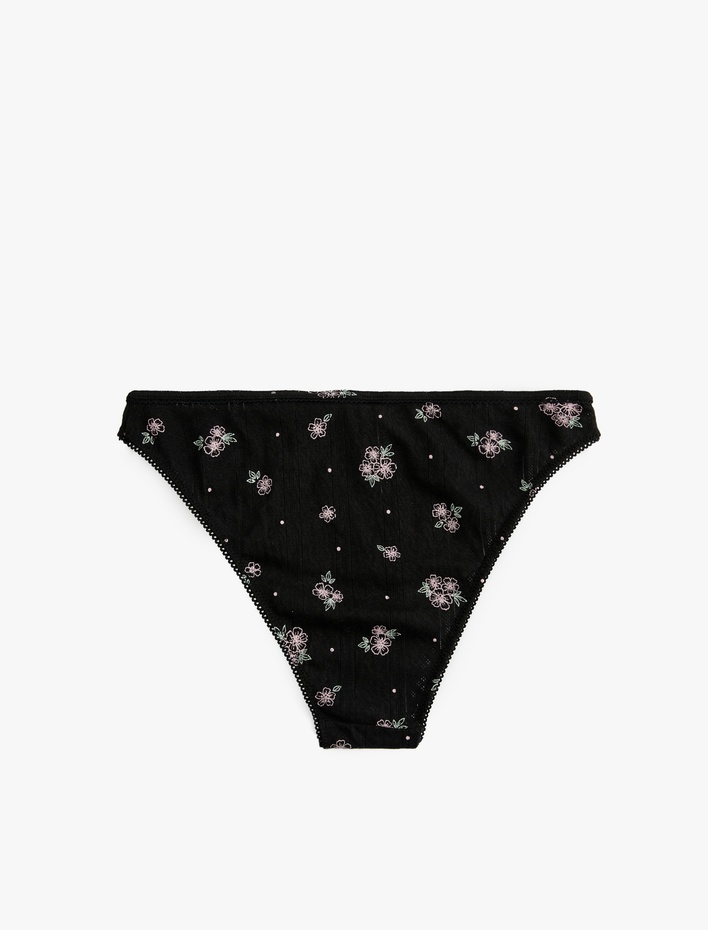  Pamuklu Çiçekli Külot