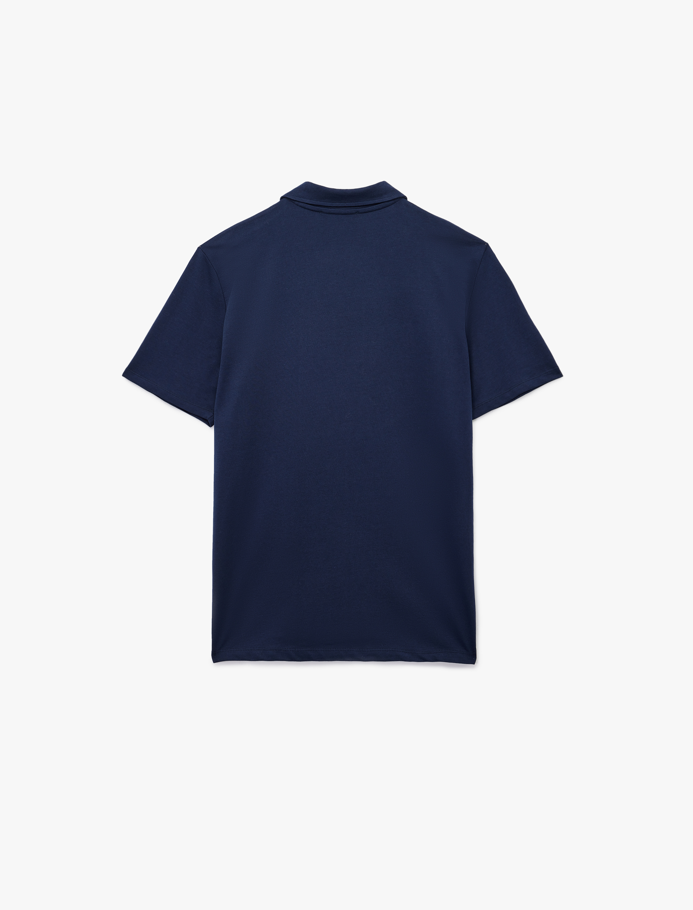   Kısa Kollu Regular Fit Pamuklu Yarım Fermuarlı Tişört