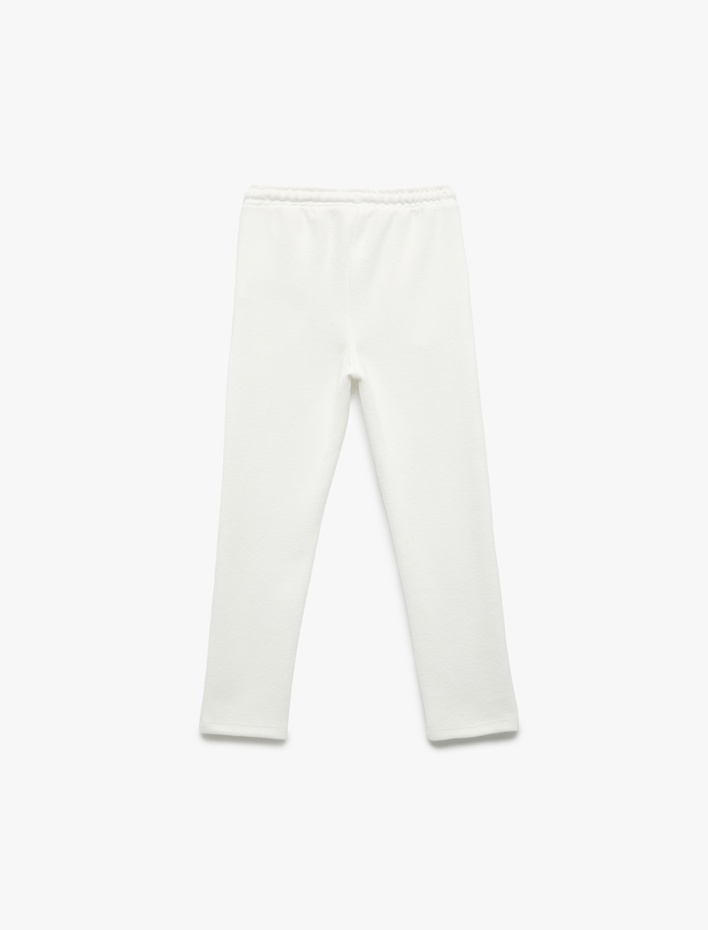 Kız Çocuk Beli Lastikli Cepli Havuç Kesim Basic Pantolon