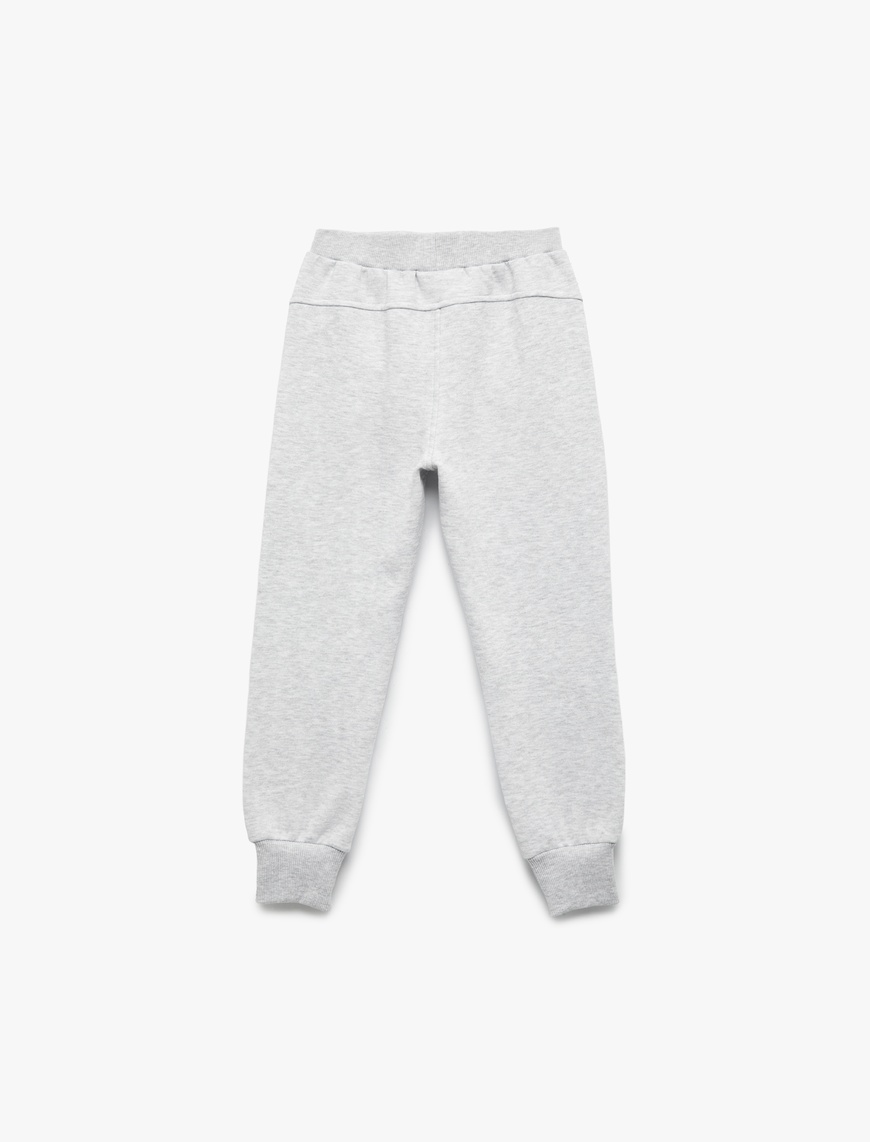  Kız Çocuk Beli Lastikli Cepli Basic Jogger Eşofman Altı