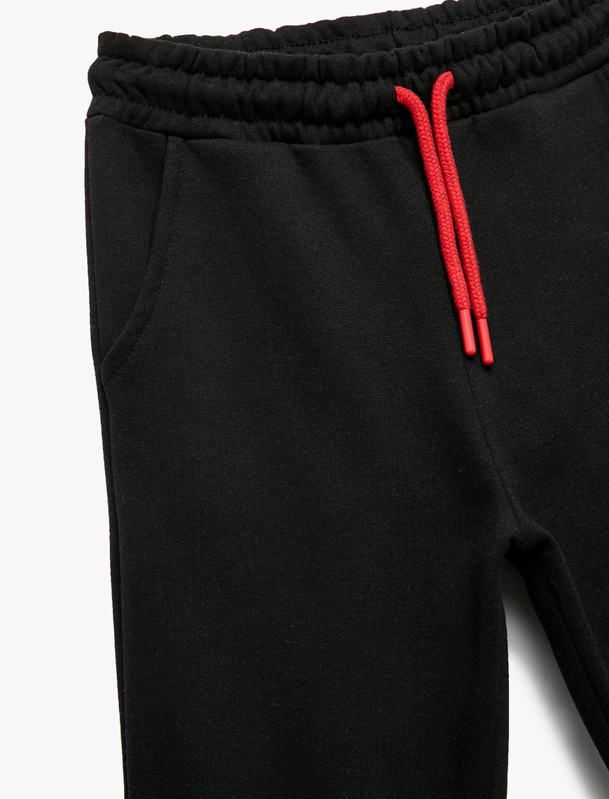  Erkek Çocuk Şardonlu Cepli Basic Jogger Eşofman Altı