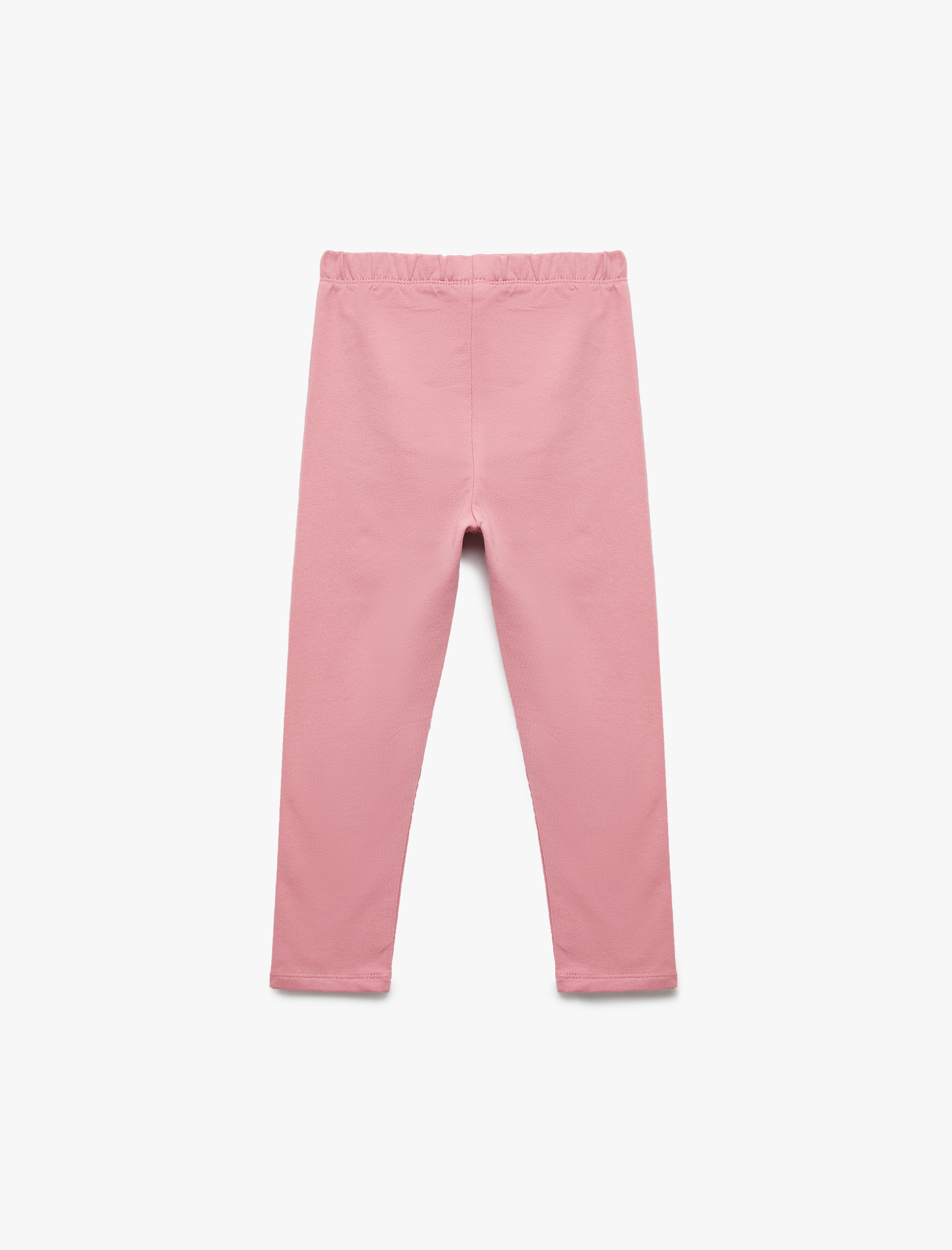  Kız Bebek Pamuklu Beli Lastikli Basic Tayt