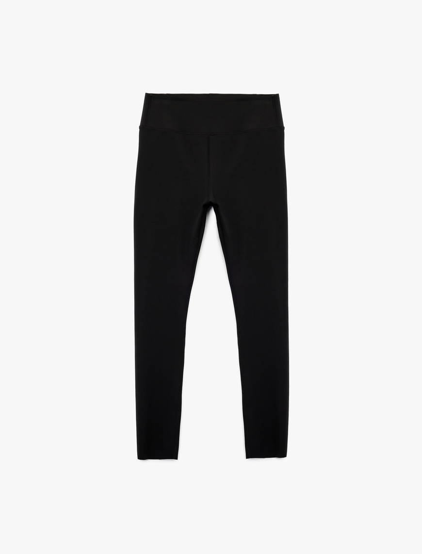 Koton Kadın Yüksek Bel Dikiş Detaylı Slim Fit Spor Tayt