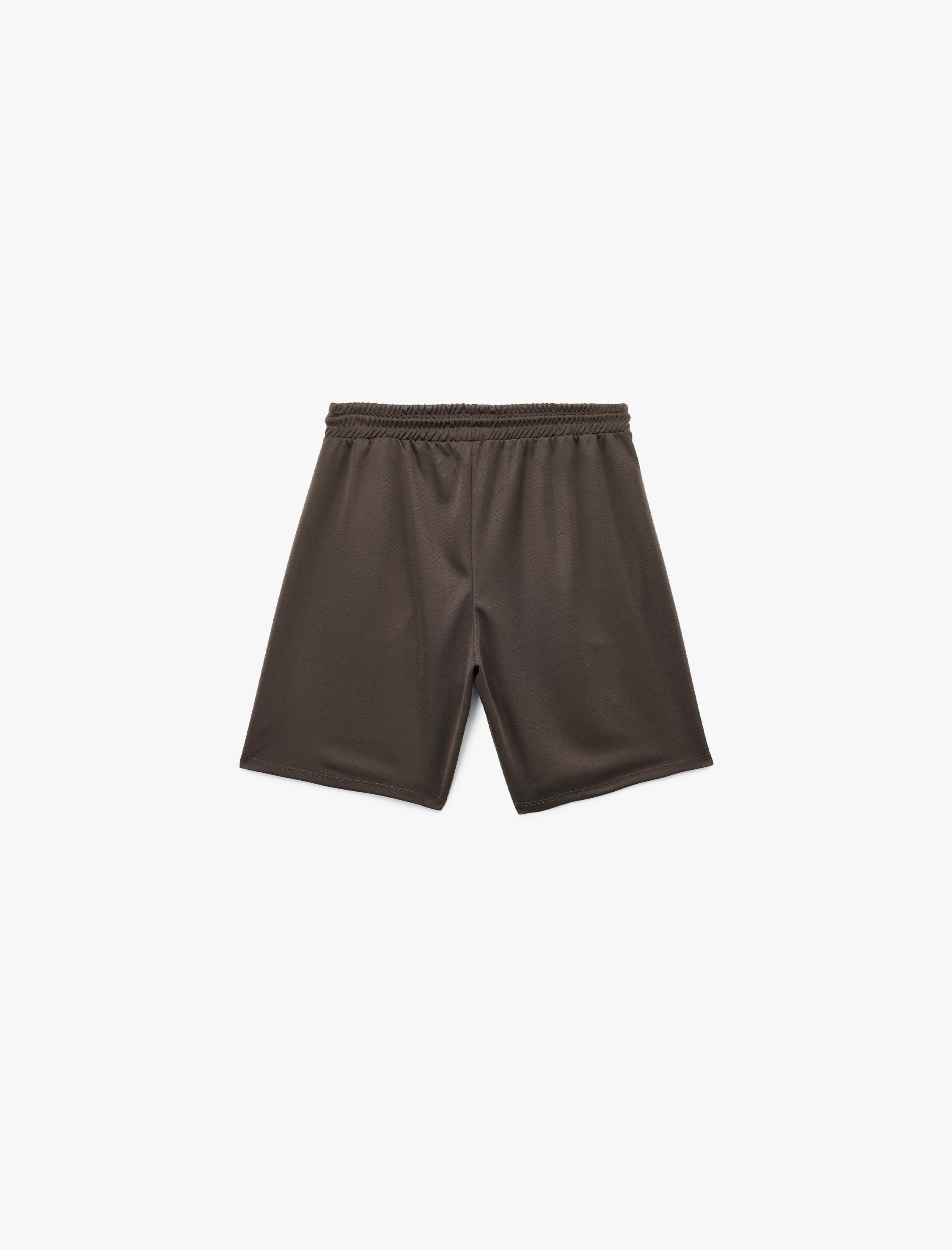   Baskılı Cep Detaylı Beli Bağcıklı Spor Şort