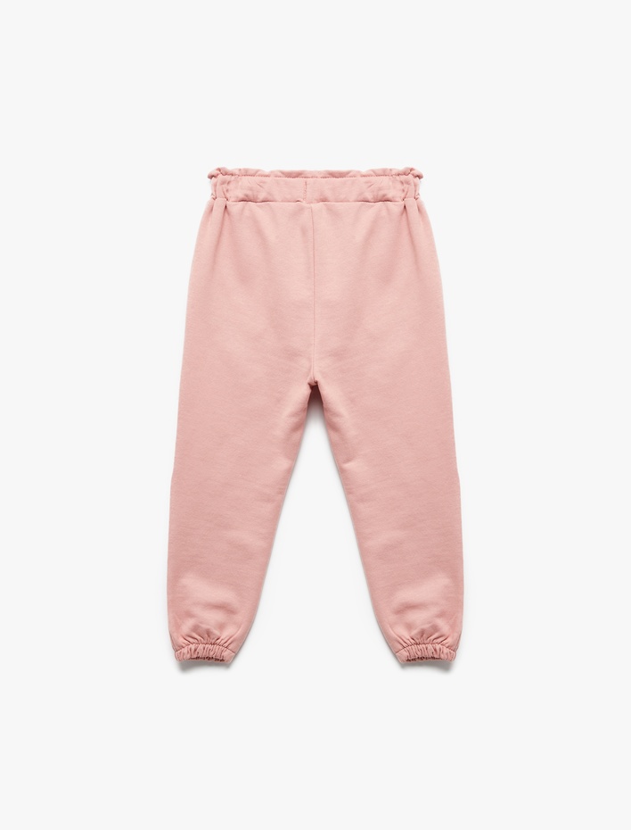 Kız Bebek Pamuklu Şardonlu Cepli Jogger Eşofman Altı