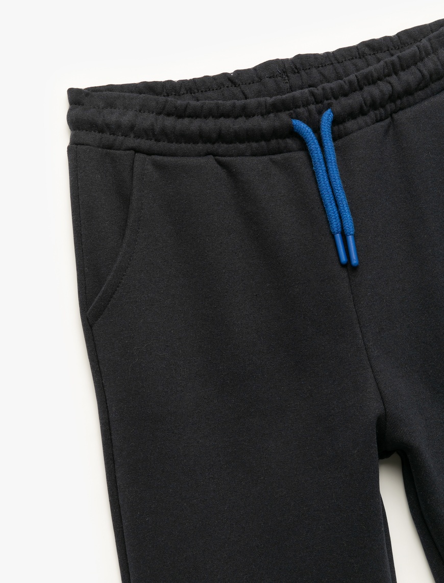  Erkek Çocuk Şardonlu Cepli Basic Jogger Eşofman Altı