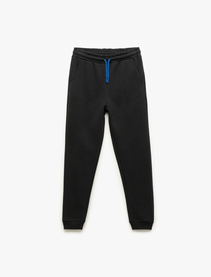  Erkek Çocuk Şardonlu Cepli Basic Jogger Eşofman Altı