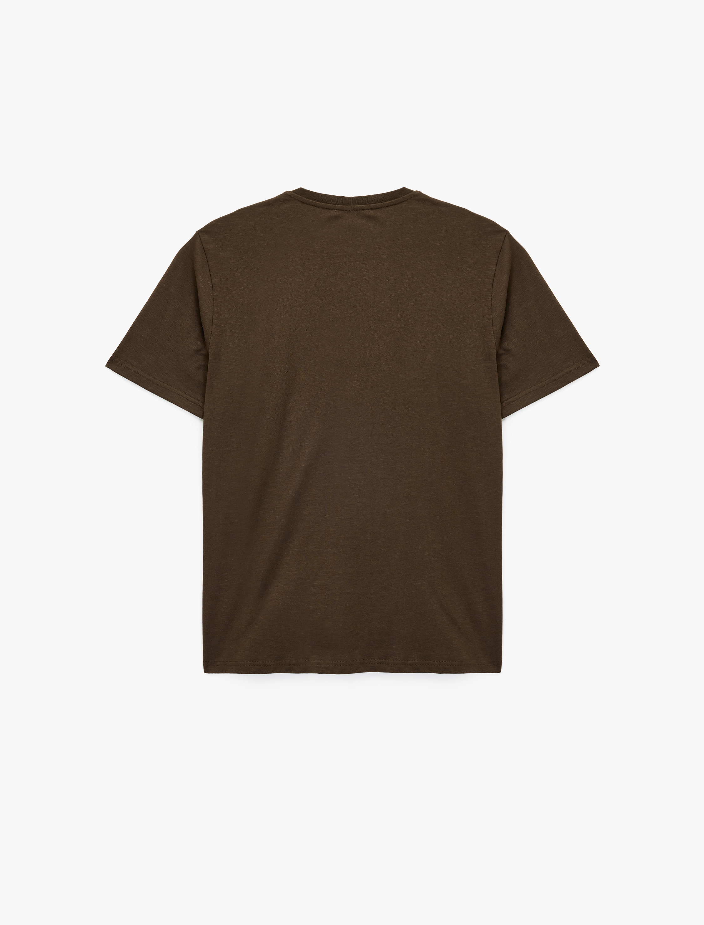   Kısa Kollu Regular Fit Pamuklu Bisiklet Yaka Baskılı Tişört