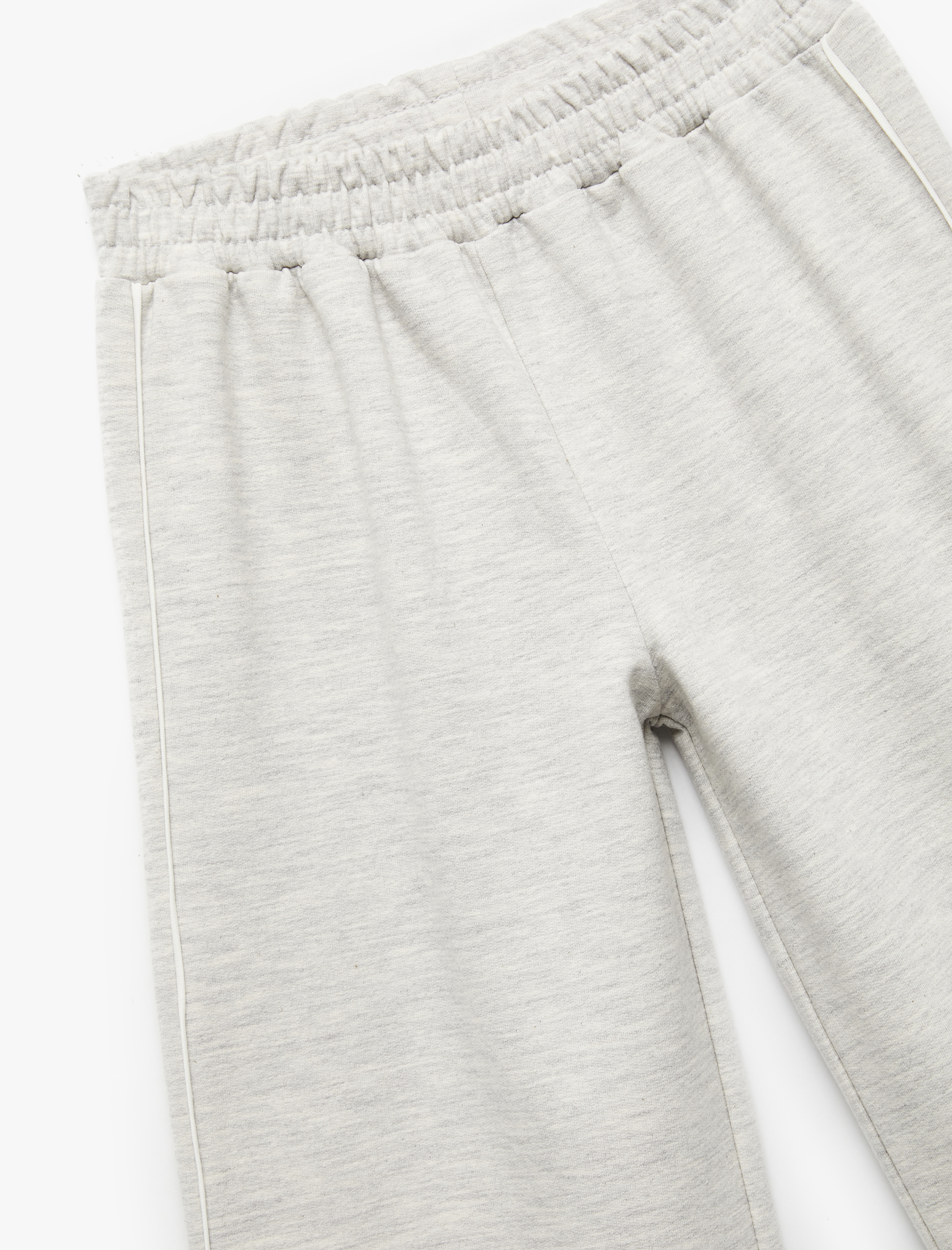  Kız Çocuk Şardonlu Biyeli Geniş Paça Eşofman Altı