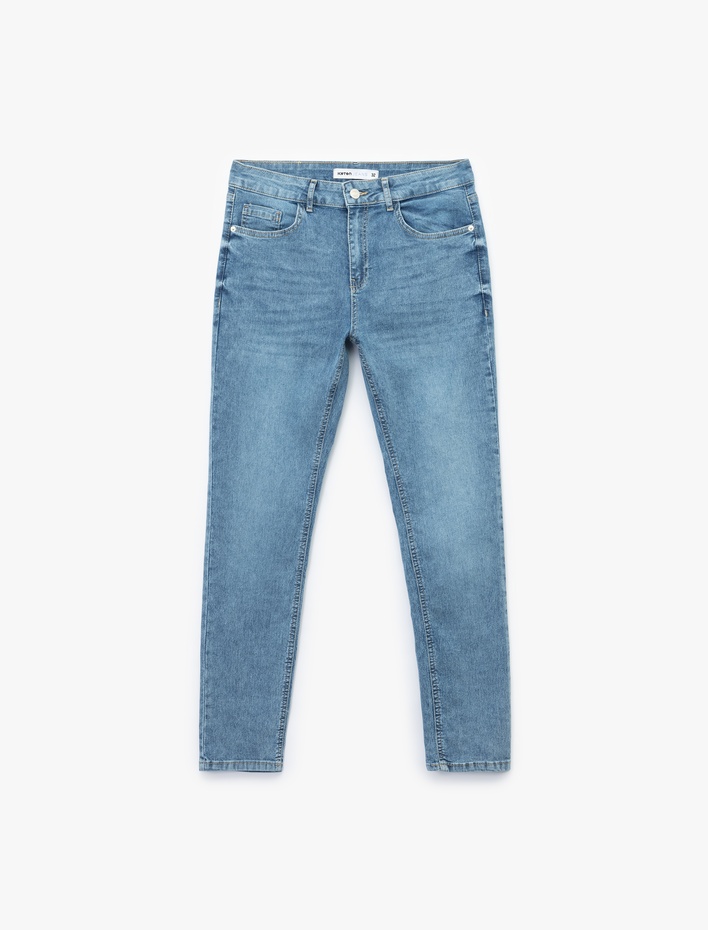  Pamuklu Normal Bel Skinny Fit Jean Pantolon - Michael Jean