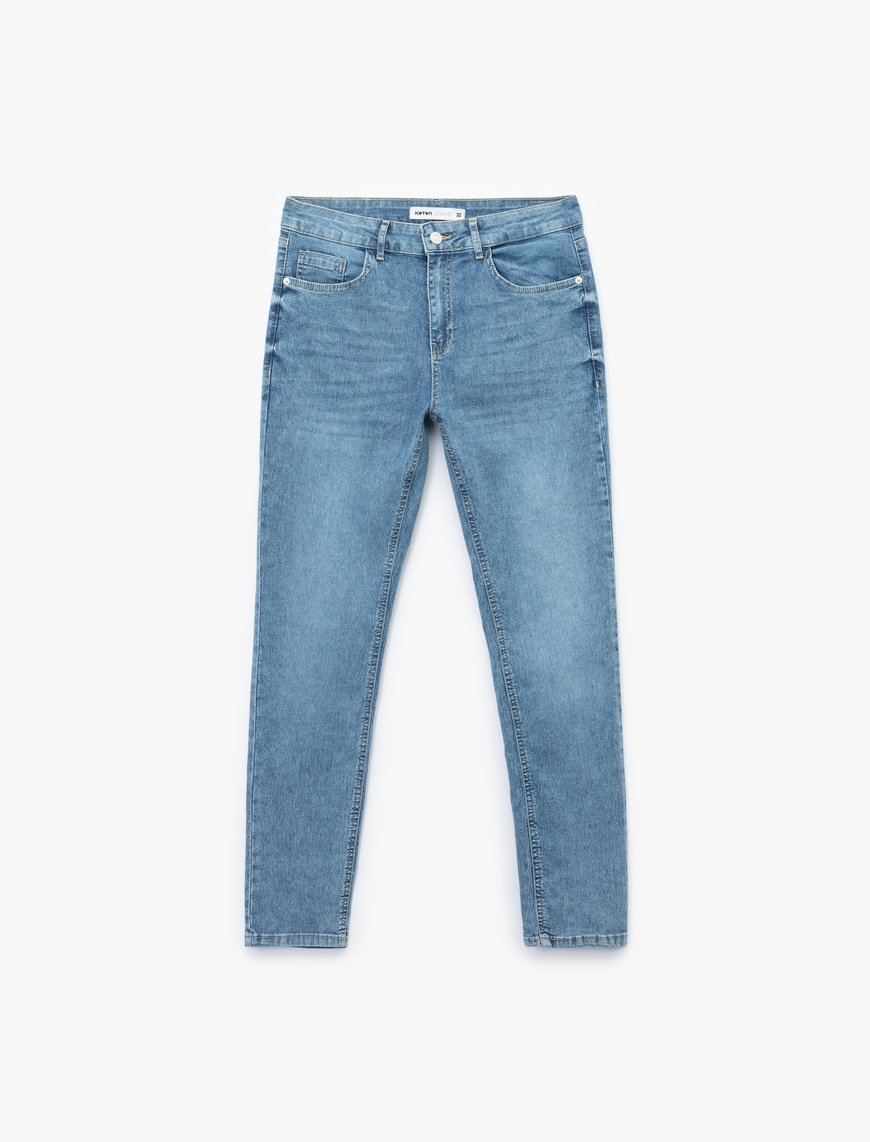   Pamuklu Normal Bel Skinny Fit Jean Pantolon - Michael Jean