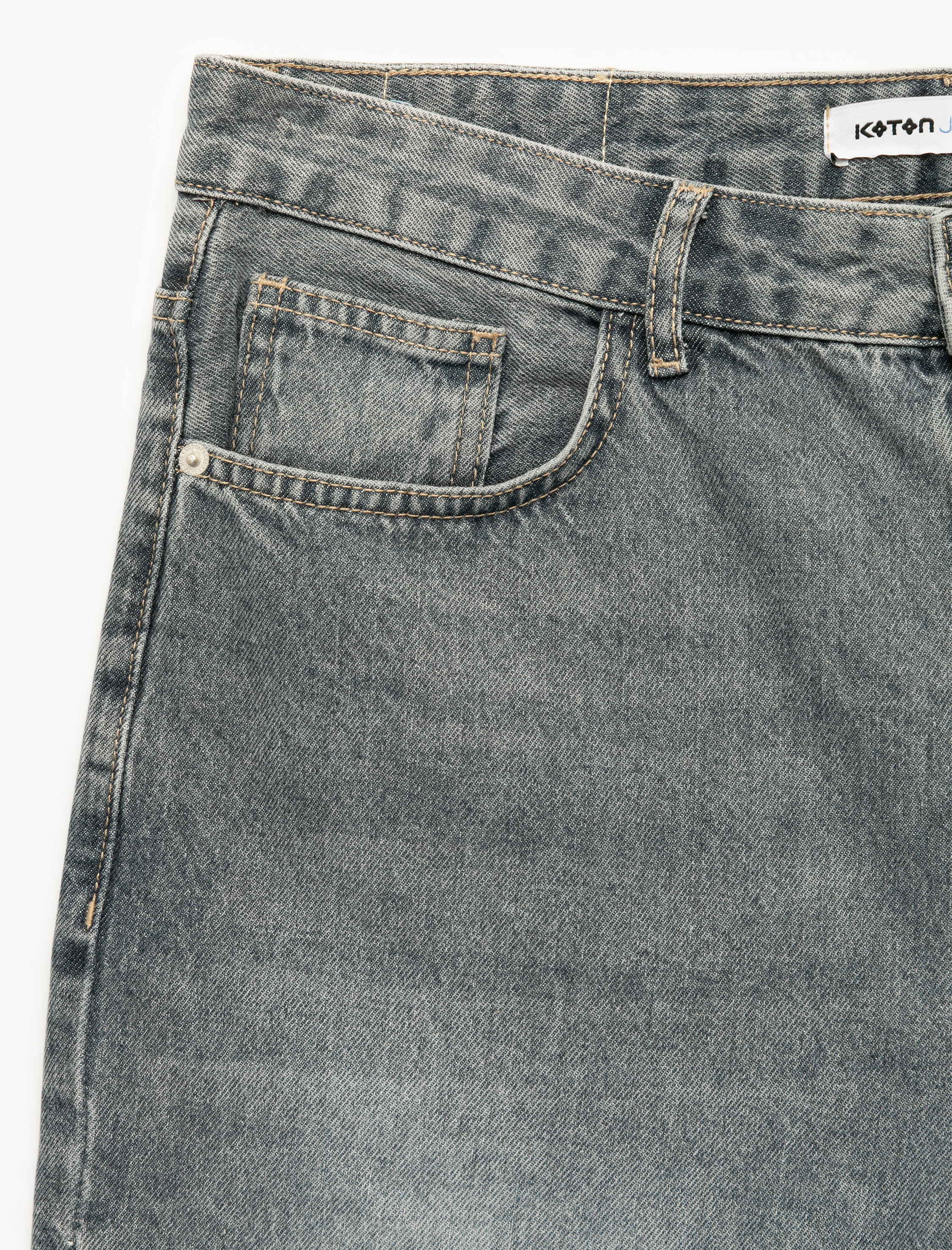   Pamuklu Normal Bel Rahat Kesim Jean Şort