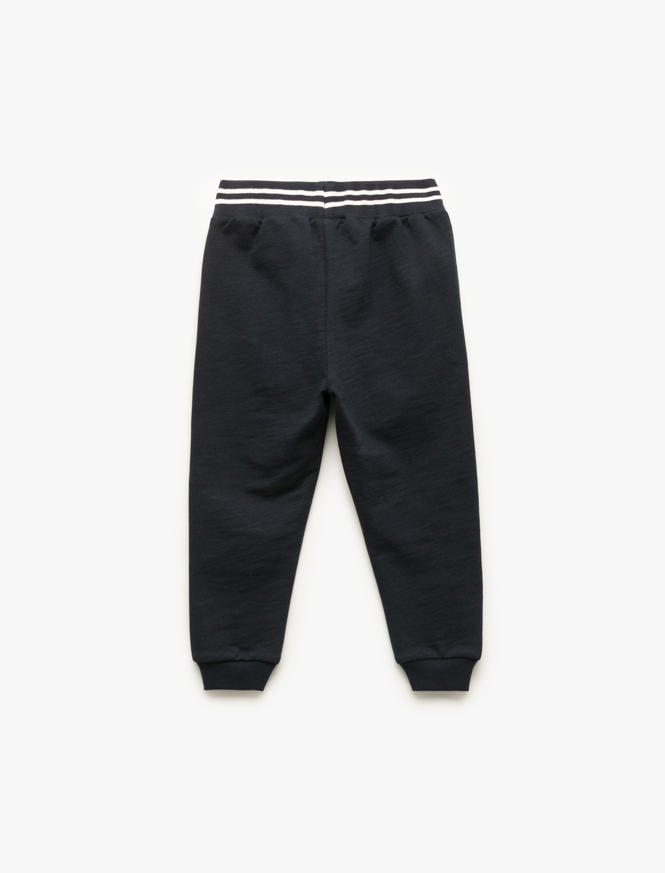  Erkek Bebek Şardonlu Beli Bağcıklı Jogger Eşofman Altı