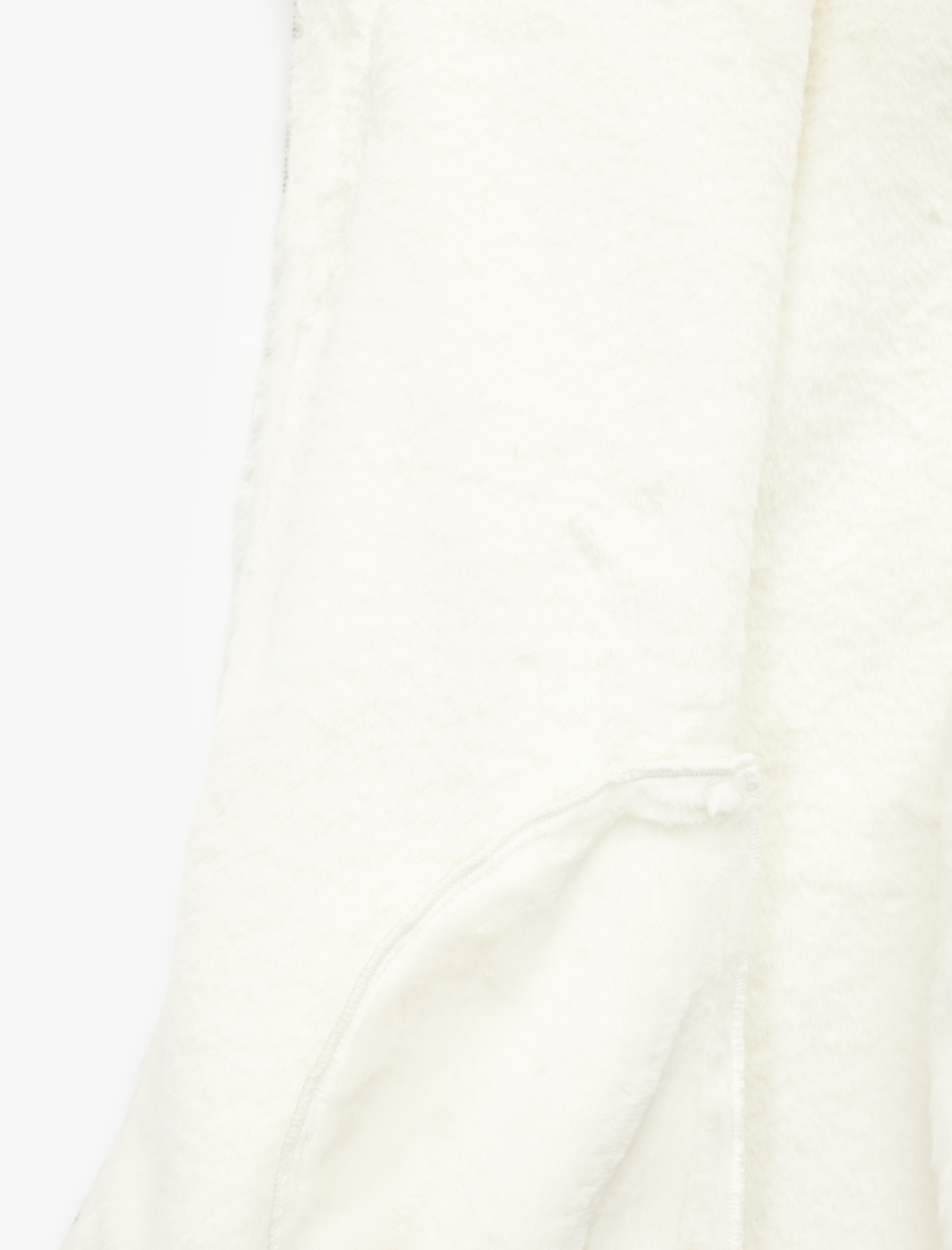   Suni Kürklü Yaka Fermuarlı Cepli Süet Görünümlü Biker Ceket