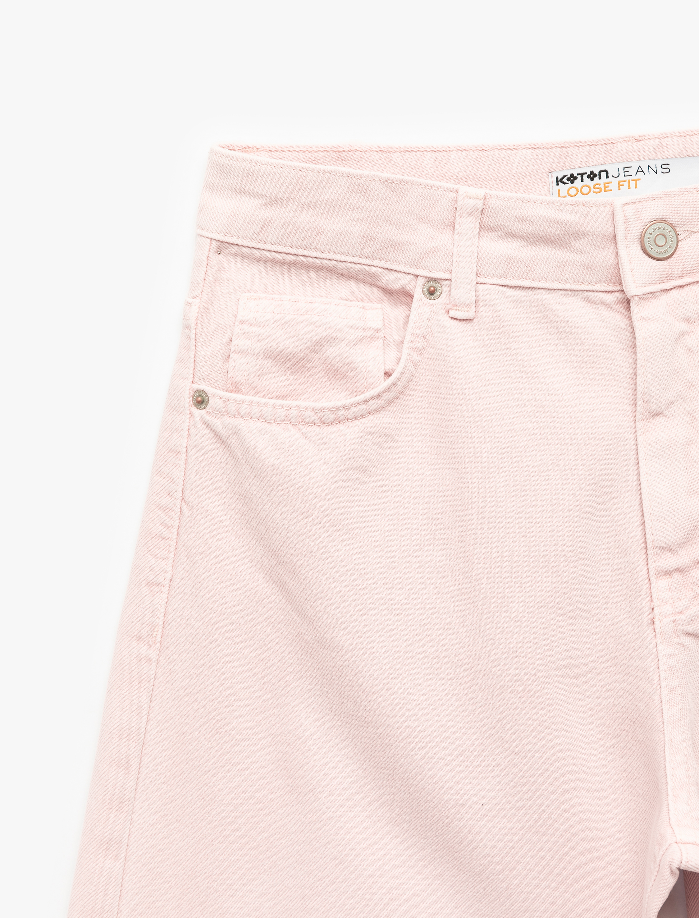   Pamuklu Bol Kesim Geniş Paça Jean Pantolon - Loose Straight Fit Jean